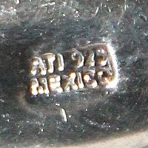 Sterling Silver Faux Turquoise Earrings - Picture 5 of 6